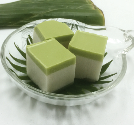 Pandan Coconut Agar Jelly